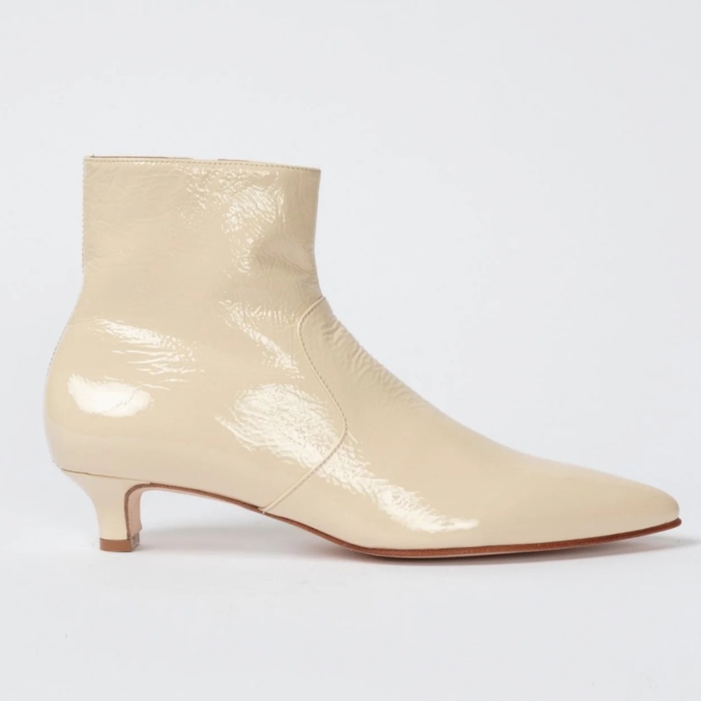 Rachel Comey Pimm Bootie Cream Crinkle Real Leather - Picture 2 of 8